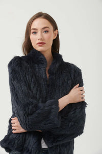 High Neck Jacket - Black