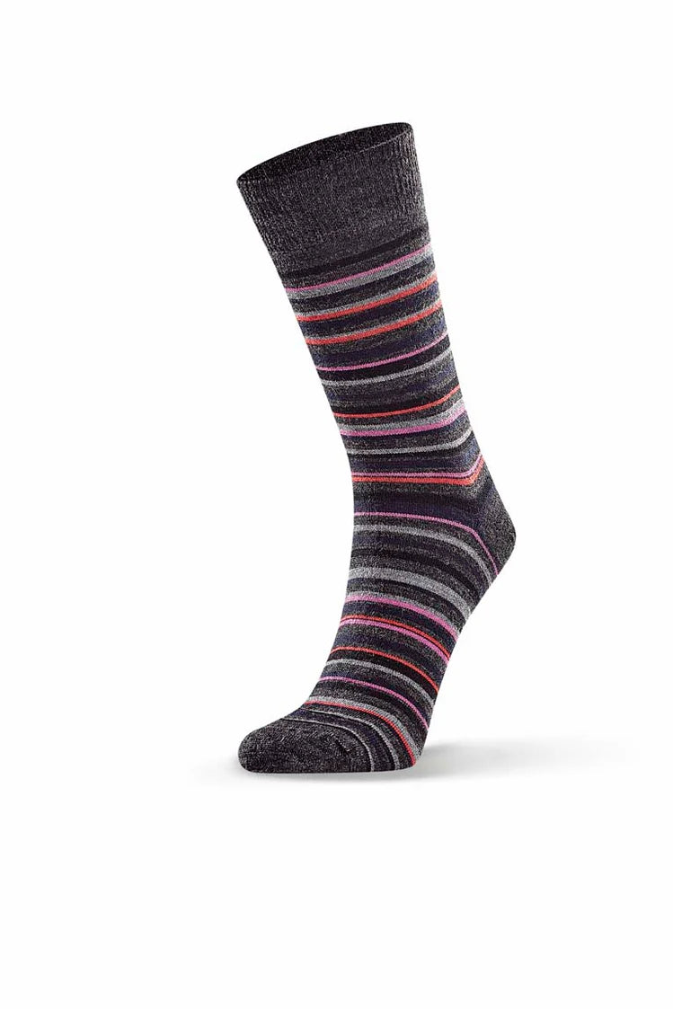 Fine Line Stripe - Charcoal