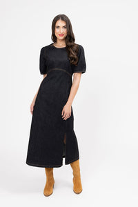 Maya Dress - Washed Black