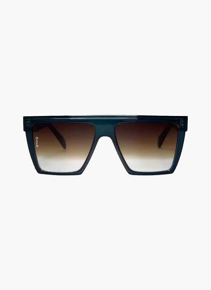 Ollie Sunglasses - Transparent Navy/Brown