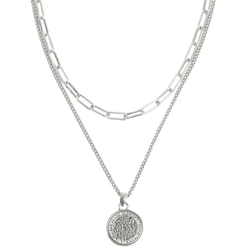 2018-0986 Necklace Coins of Relief Silver