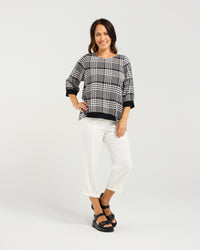 Taylor Top - Black Check