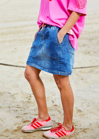 Stretch Denim Skirt