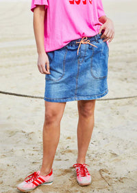Stretch Denim Skirt