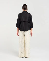 Victoria Zip Front Jacket - Black