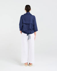 Victoria Zip Front Jacket - French Navy