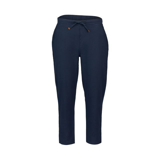 7/8 Length Slim Leg Elastic Waist Pant - Ink