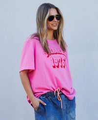 1976 Dreamer Tee - Hot Pink