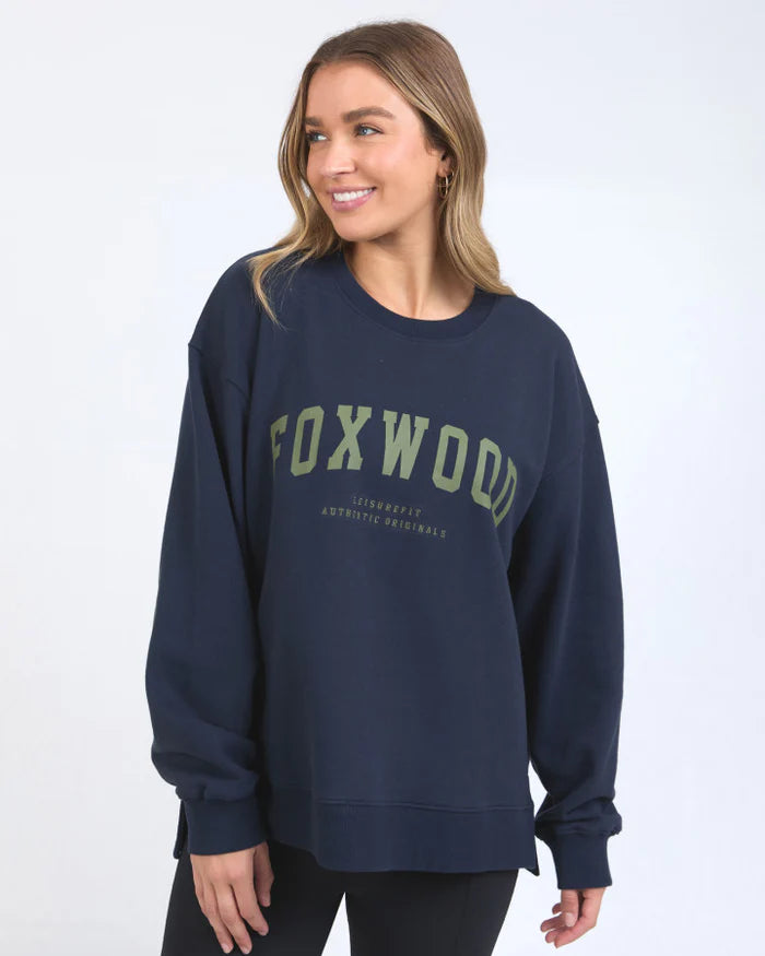 Interval Crew - Navy  with Khaki Logo