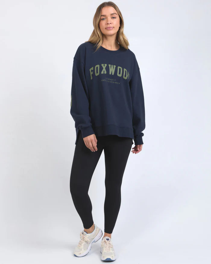 Interval Crew - Navy  with Khaki Logo