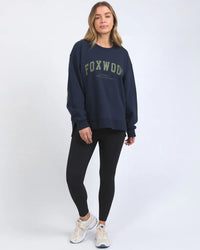 Interval Crew - Navy  with Khaki Logo