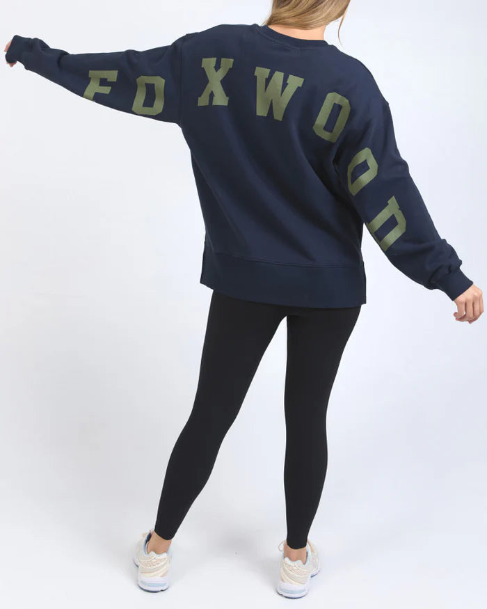 Interval Crew - Navy  with Khaki Logo