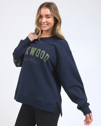 Interval Crew - Navy  with Khaki Logo