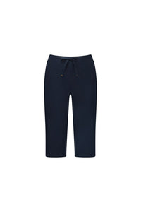 Below Knee Skinny Leg Elastic Waist Pant - Ink