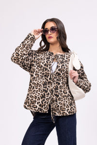 Tied Up Jacket - Animal Print