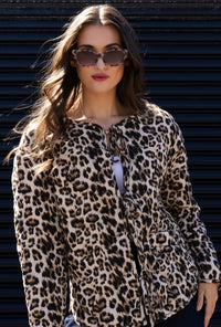 Tied Up Jacket - Animal Print