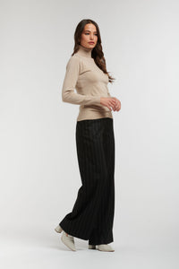 Celine Wide Stripe Pant - Navy