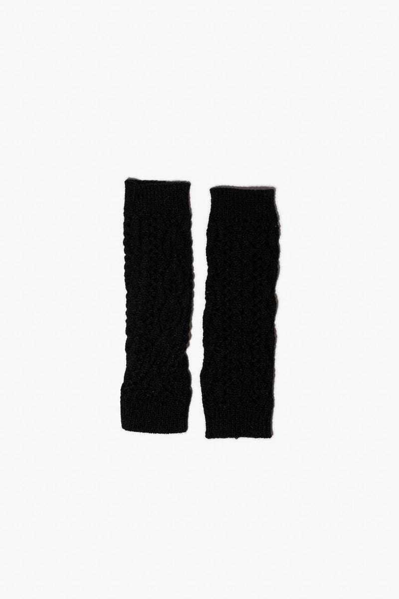 Lina Fingerless Gloves - Black