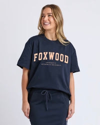 Interval Tee - Navy Neon Peach