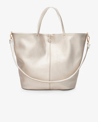 Heartley Reversible Tote - Bone/Gold
