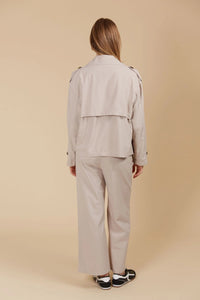 Freya Crop Trench - Canvas