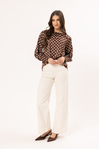 Centered Top / Walnut - Girl Next Door Fashion