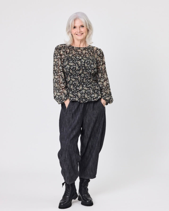 Sonja Pant / Black Denim - Girl Next Door Fashion