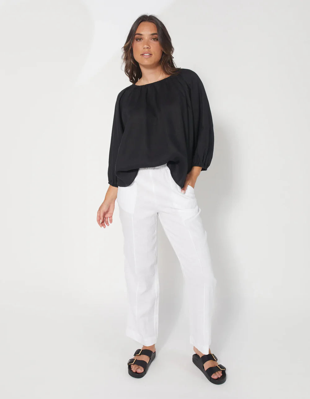 Claudia Pant - White