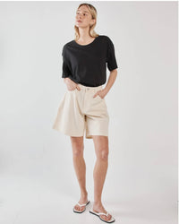 Sabine Denim Shorts / Parchment Wash