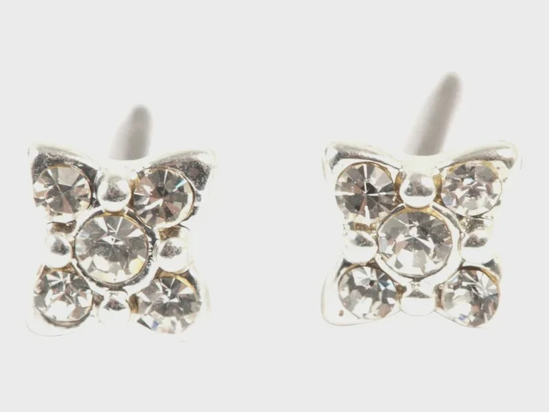 1018-0923 Charming Coin Stud Earring - Silver
