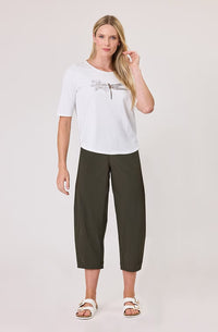 Essential Tee / White Dragonfly Print