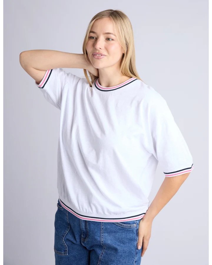 Faye S/S Sweat / White