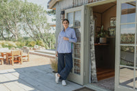 Chart Oversided Shirt / Blue Stripe - Girl Next Door Fashion