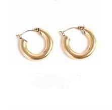 1018-1008 Classic Hoop Earring Creol - Gold.*