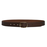 Marla - Choc leather belt