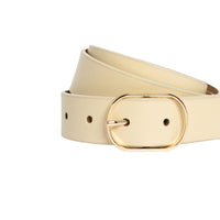 Marla linen leather belt