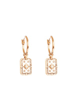 1018-1211 Earring Astro Gold Rectangle