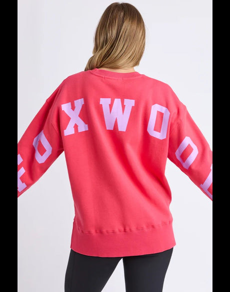 Interval Crew - Raspberry with Neon Lilac.