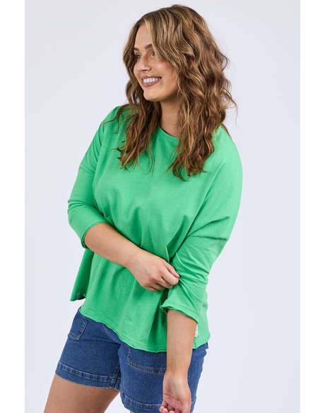 Anya L/S Tee - Spring Green