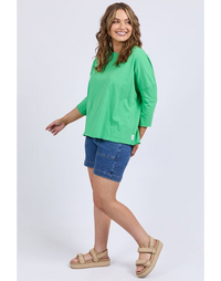 Anya L/S Tee - Spring Green