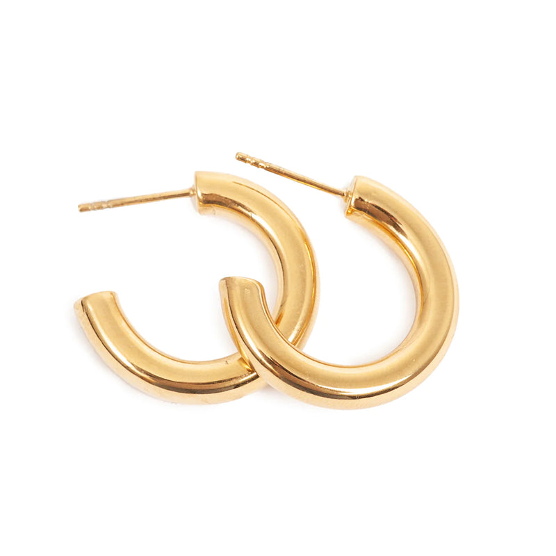 1046-0213 Steel Clean Collection Earring - Gold