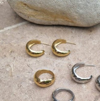 Pure Steel Soft Earring - Gold