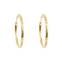 1047-0050 Pure Steel Hoop - Gold Beaten