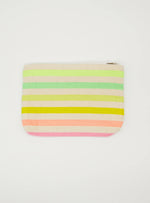 Small Pouch - Coloured Stripes w/ Tassle