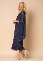 Candie Silk Dress 10IM3862N - Navy