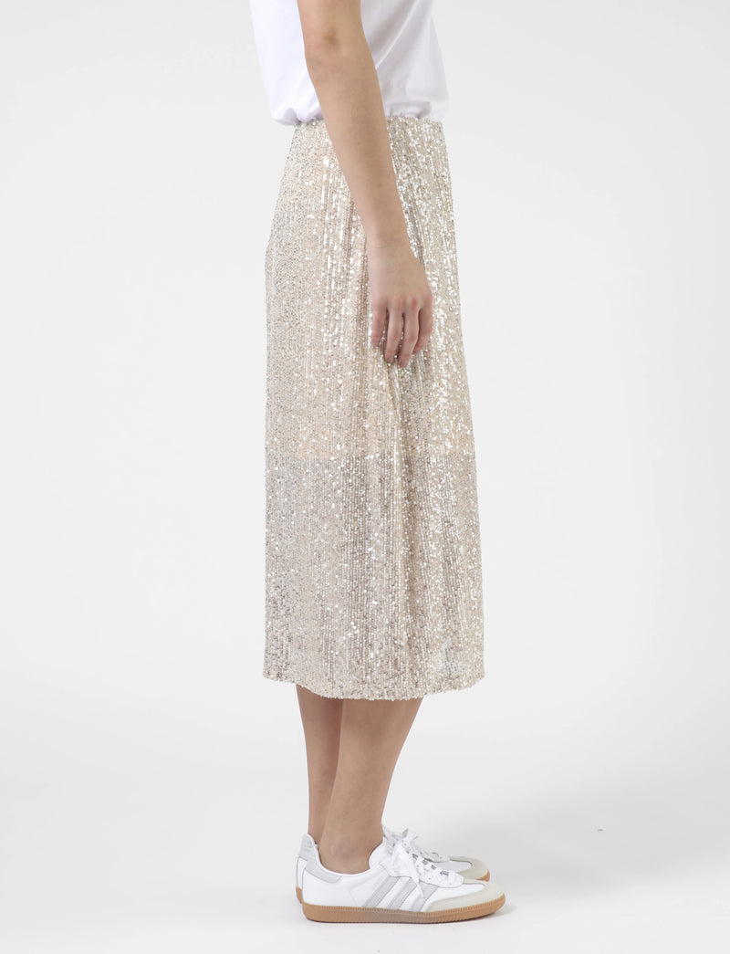 Crystal Skirt - Champagne Sequins