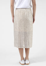 Crystal Skirt - Champagne Sequins