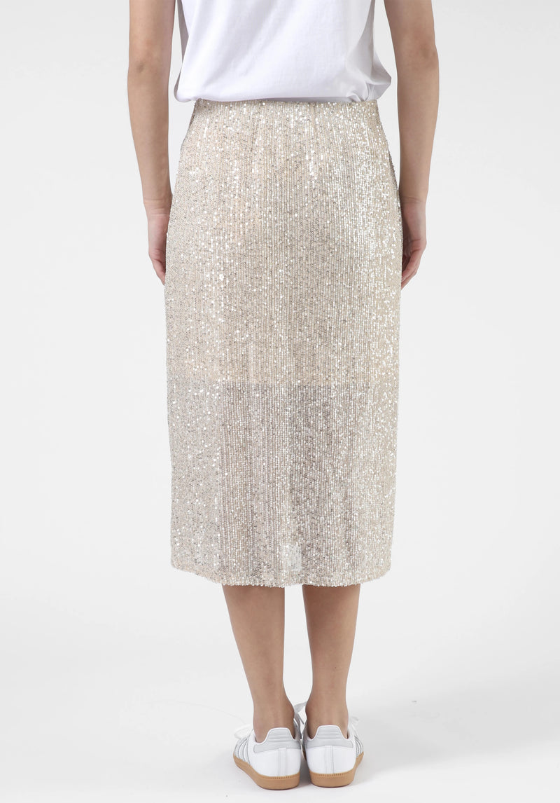 Crystal Skirt - Champagne Sequins