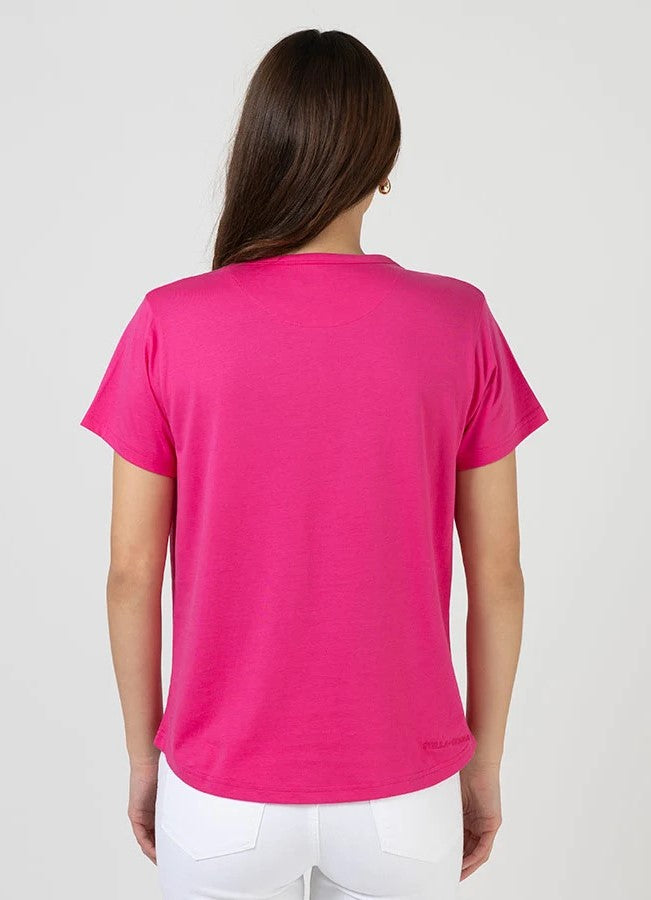 Ace TShirt - Hot Pink Ombre Varsity