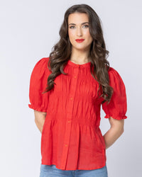 Bonita Top / Emerald Ramie